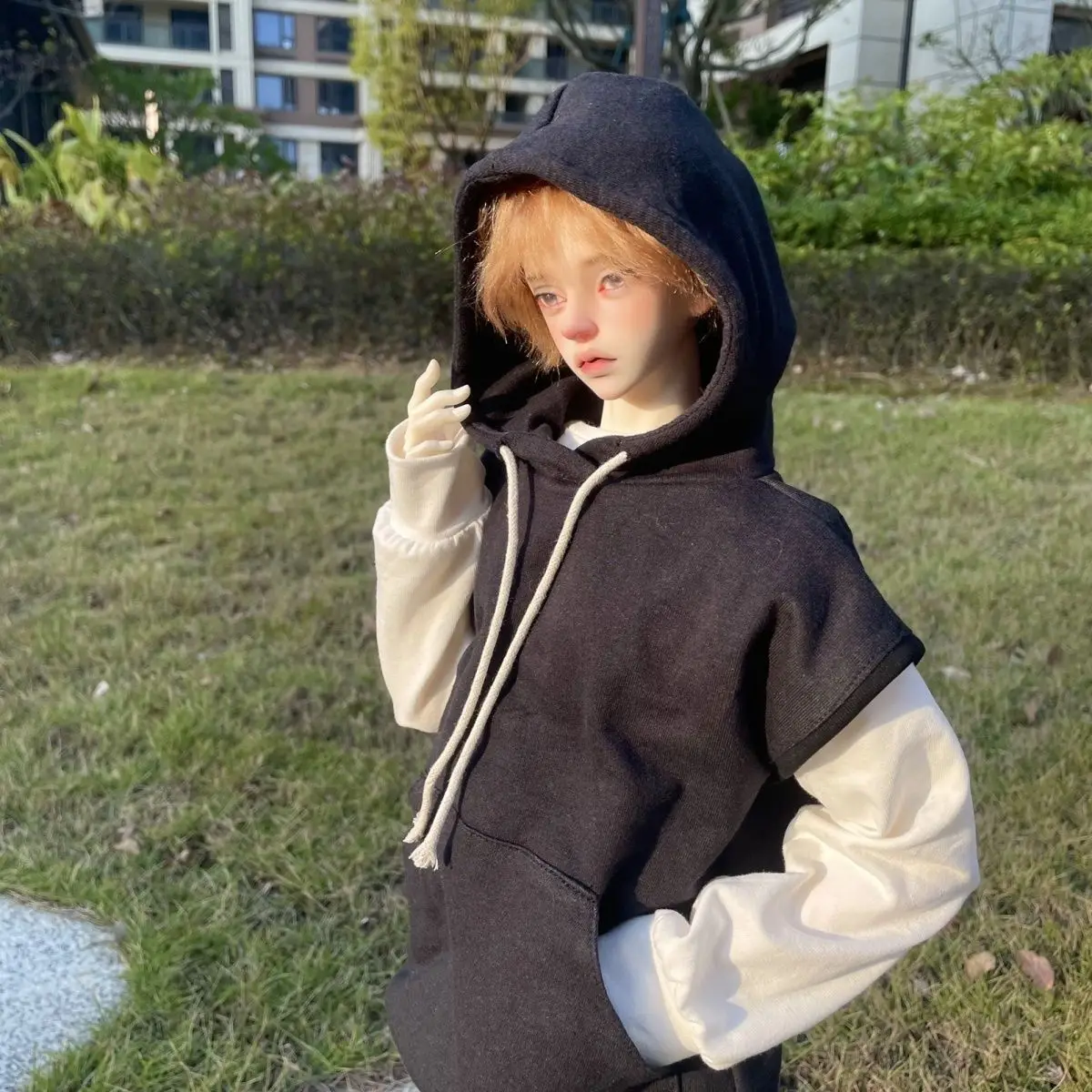 1/4 1/3 Doll's Clothes for 45/60/62/65/68/70/73/75cm Bjd Doll Sports Sleeveless Hoodie,T-shirt Handsome Toys Doll Accessories