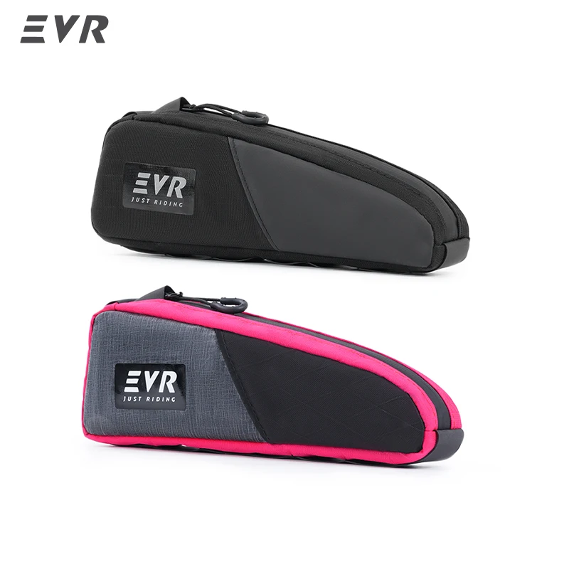 Bolsa para bicicleta EVR, bolsa para tubo superior, bolsa frontal de TPU para ciclismo, bolsa para bicicleta con correas porosas, bolsa impermeable y resistente al viento para portaequipajes de bicicleta de montaña y carretera