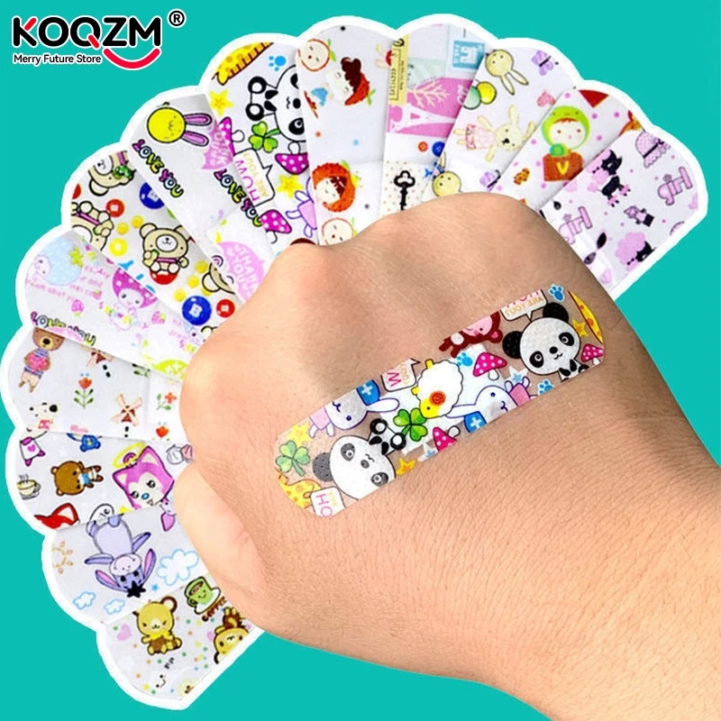 

120Pcs/Box Cartoon Patch Waterproof Breathable Self Adhesive Bandage Cute Animal Patterns Kids Hemostatische Patch