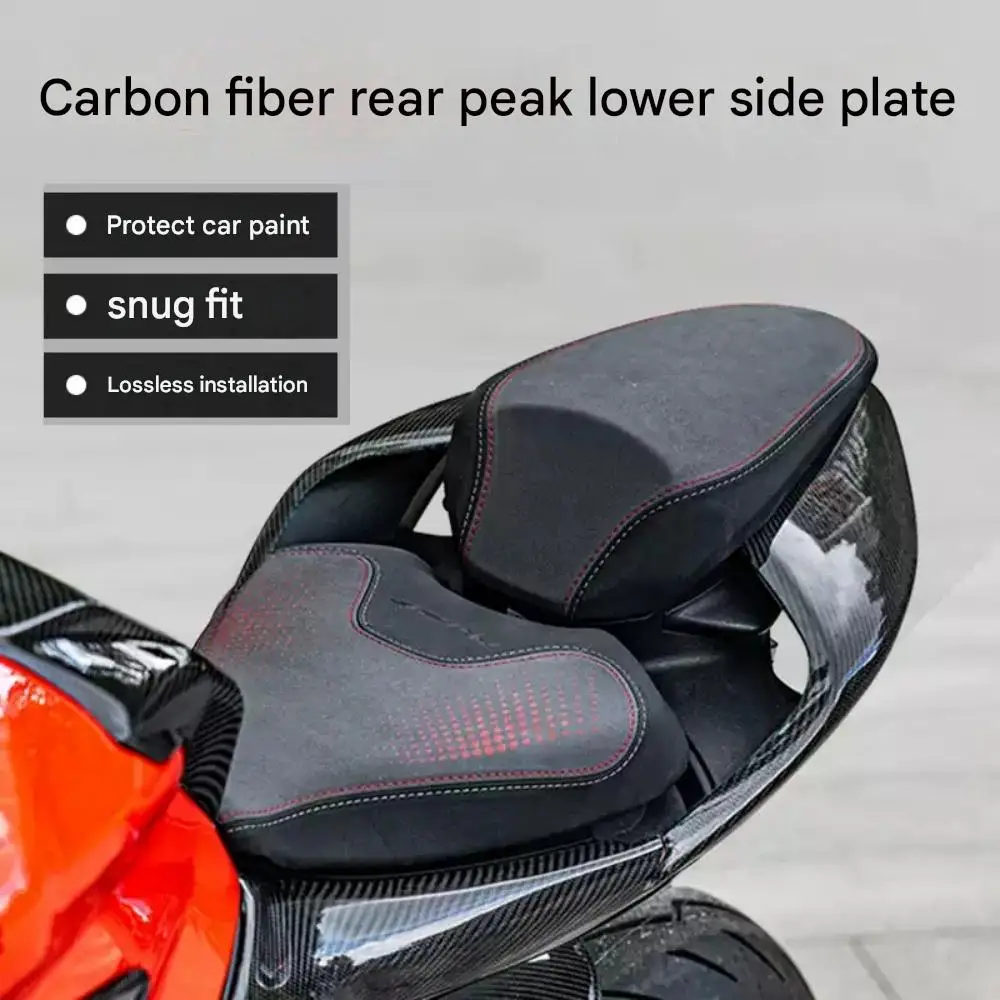 Motorcycle modification parts: Carbon fiber rear seat cushion and side panels for QJMOTOR SRK 921 921RR SRK921 RR