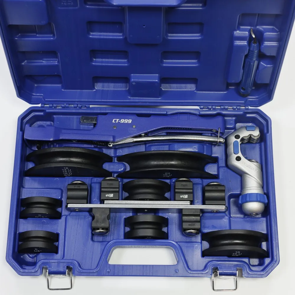 

CT-999 1/4 to 7/8 HVAC Refrigeration Manual Copper Tube Bender & Pipe Cutter with Aluminum Former Bending 6-22mm Tubing Bender