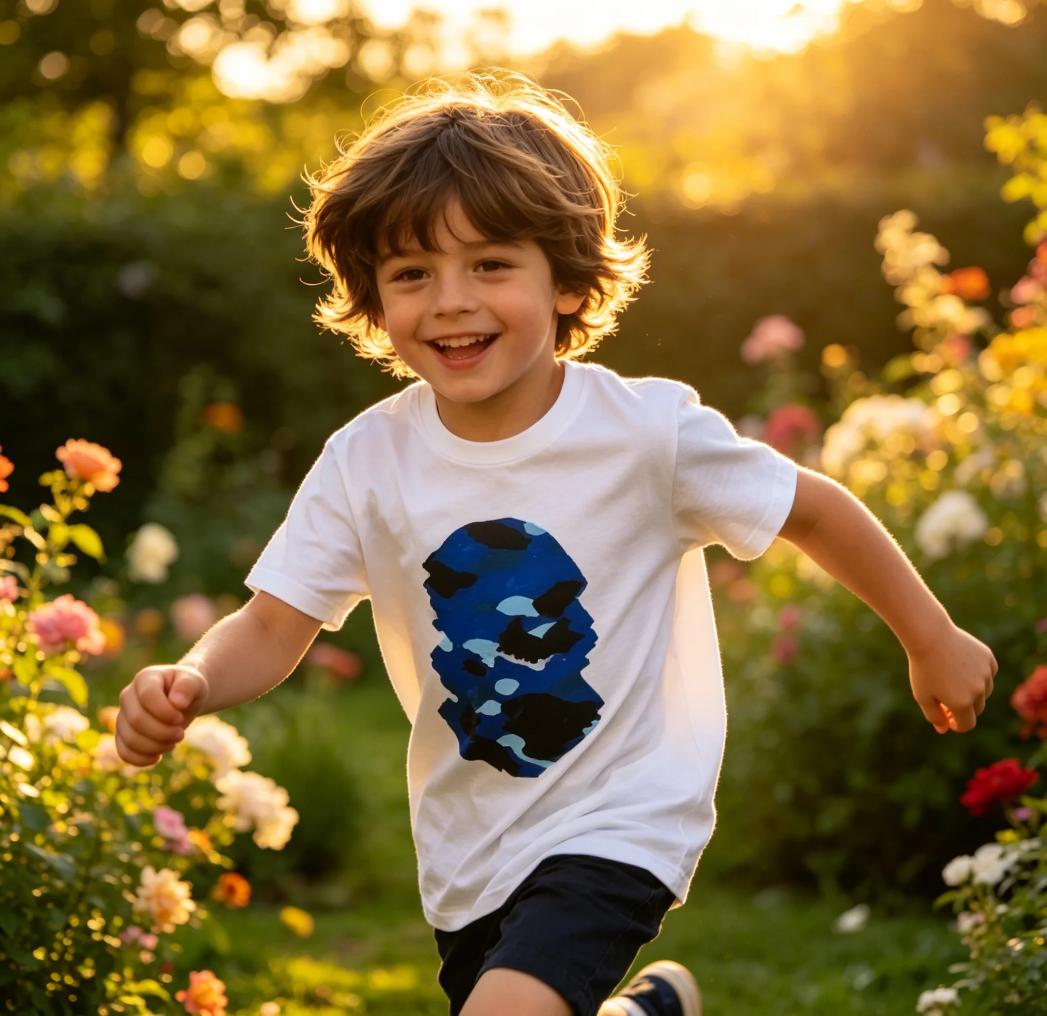 Designer Luxury Brand Fashion Crew Cotton Men Women Tee Adults Children Boy Gril Top O Neck Kids Parent Child Cotton Tshirt