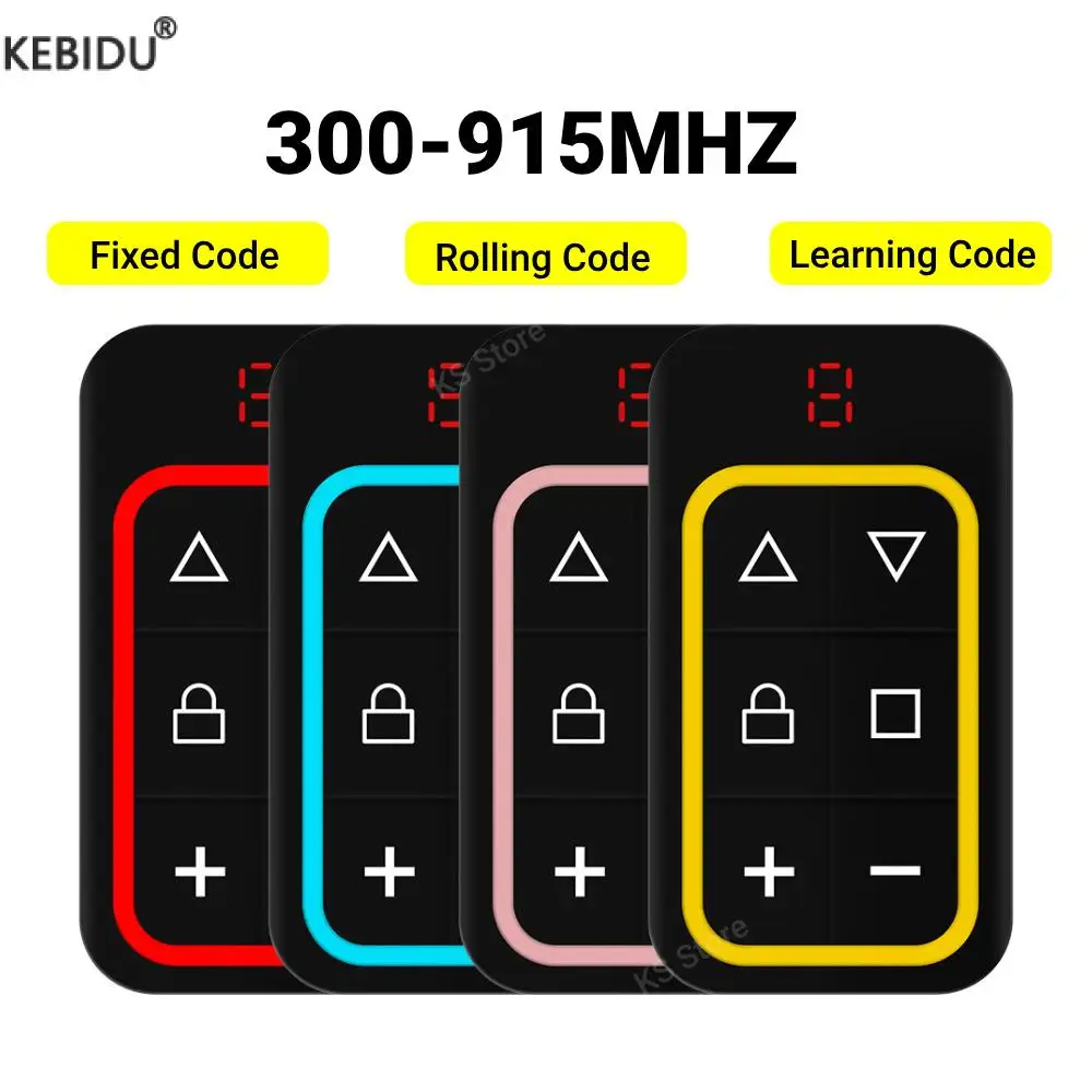 300-915 МГц Дубликатор с дистанционным управлением для гаражных ворот, многочастотный захват кода, клон, брелок для ворот, командный ручной передатчик