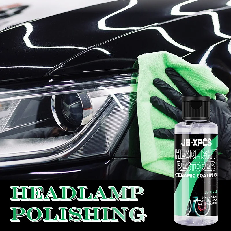 10/30ml Car Headlight Polishing Liquid Fuzzy Oxidation Anti-scratch Repair Light Cleaning Paste Headlight Refurbish Agent JBXG-8