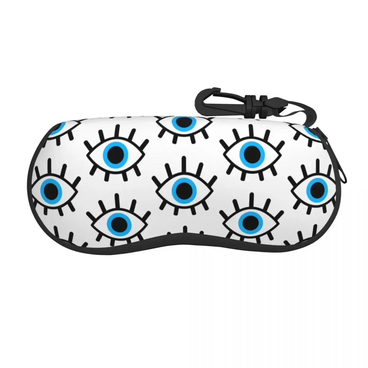 Custom Magic Eyes Charm Glasses Case Fashion Black Evil Eye Amulet Boho Pattern Shell Eyeglasses Case Sunglasses Box