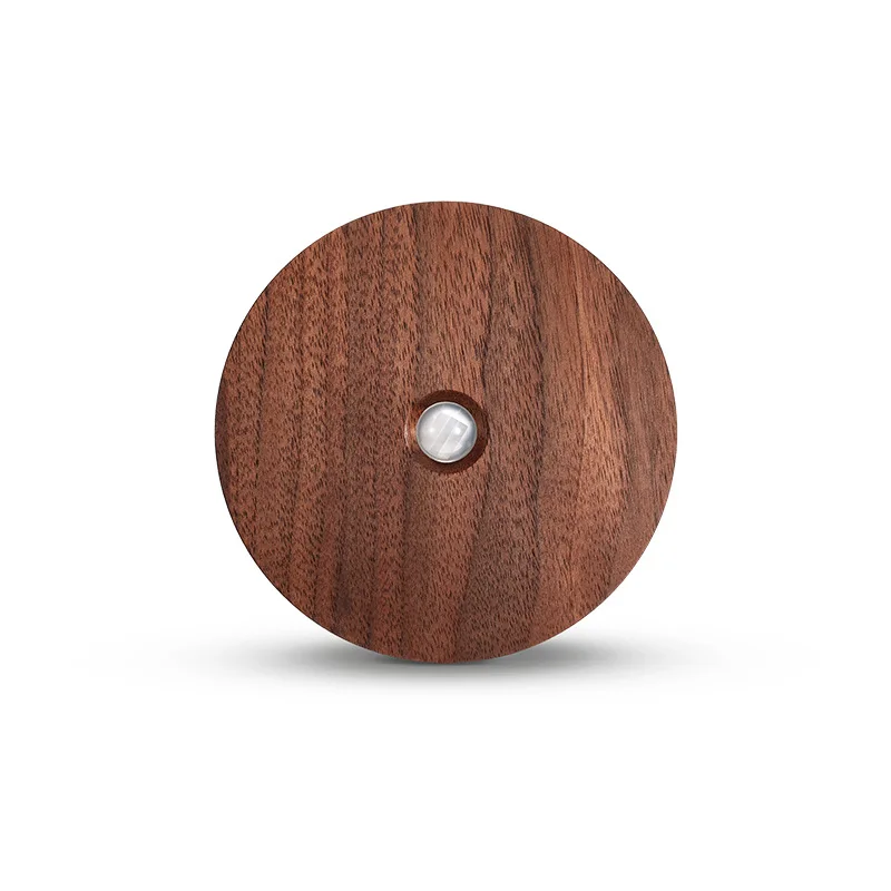 Luz de inducción magnética de madera maciza de estilo minimalista moderno, lámpara de carga en relieve para pared, regalos creativos culturales, pasillo y dormitorio