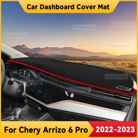 CHERY Arrizo 6 PRO 2022-2023 자동차 대시보드 커버 매트, 미끄럼 방지 차양 쿠션, 보호 대시 매트 패드, 인테리어 액세서리