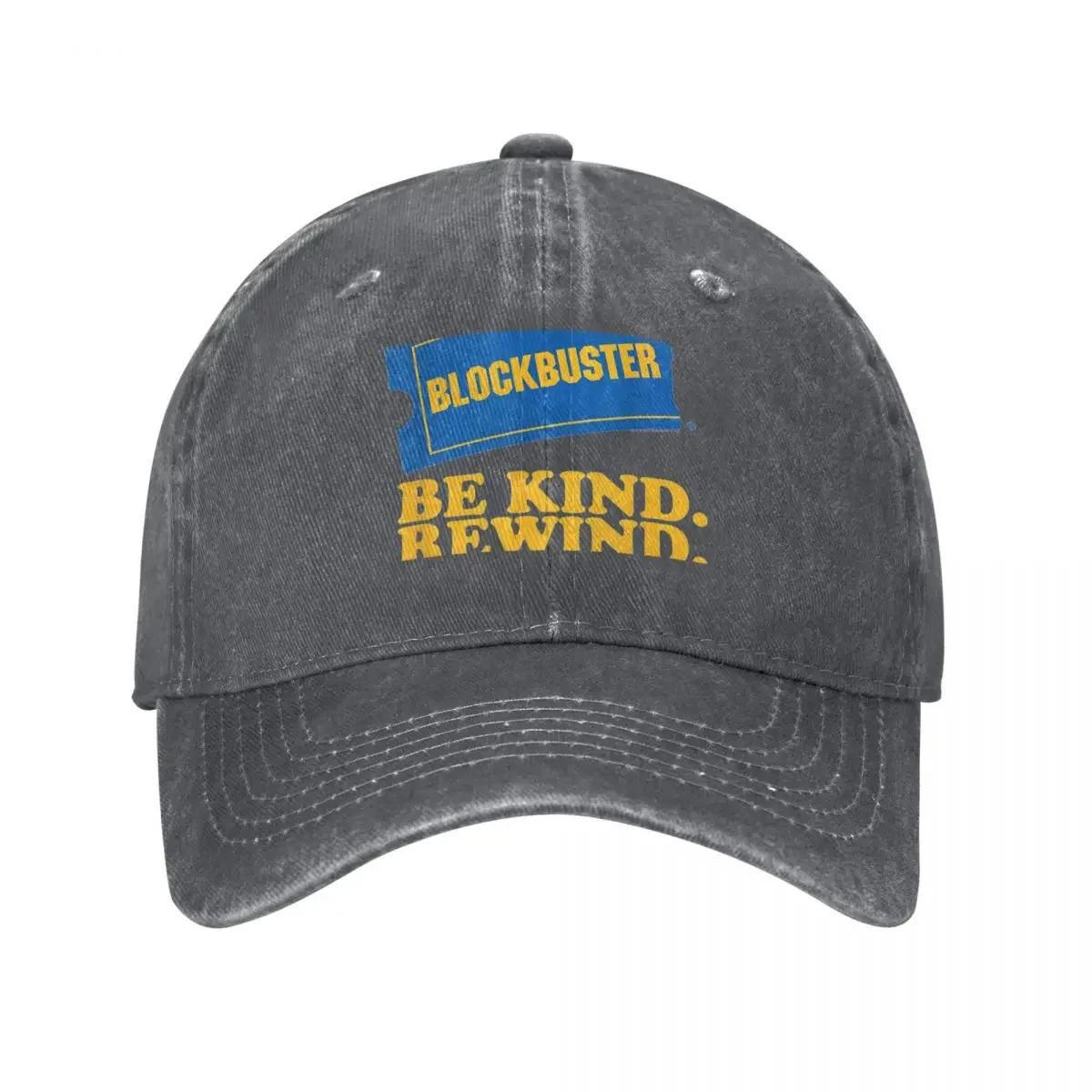 

Blockbuster Be Kind Rewind Baseball Cap tea Hat Ball Cap funny hat Sun Cap Men Caps Women's
