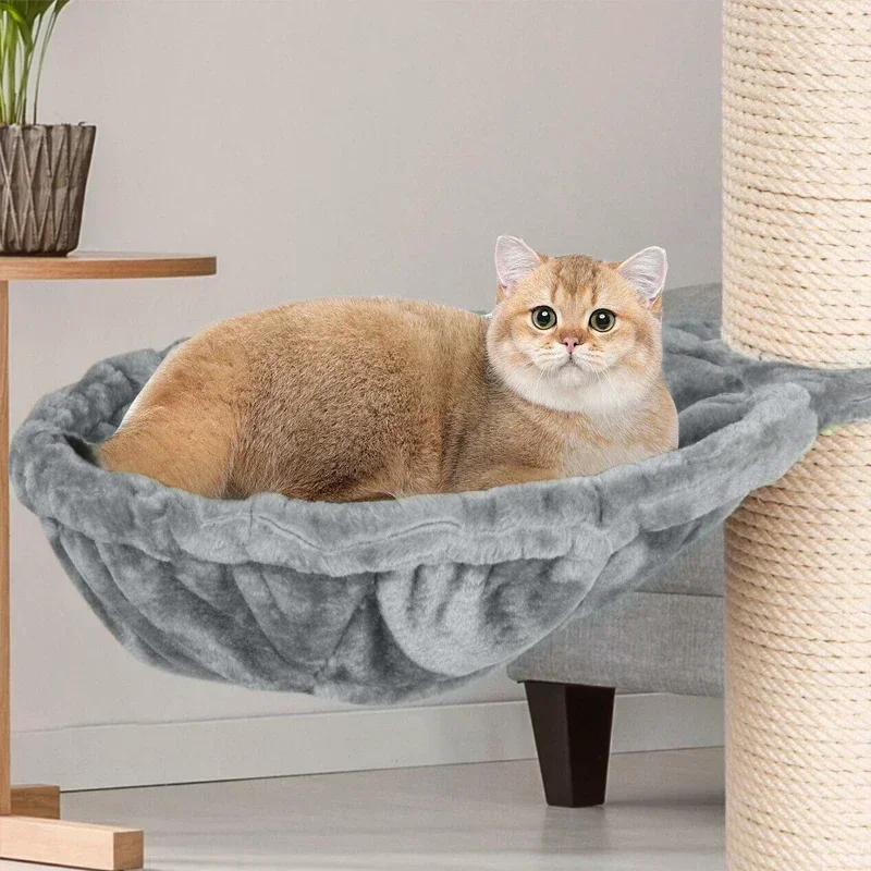 Cat Crawl Instead of Hammock Solid Color Warm and Comfortable Plush Cat Basket Nest Crawl Accessories Pet Cat Supplies