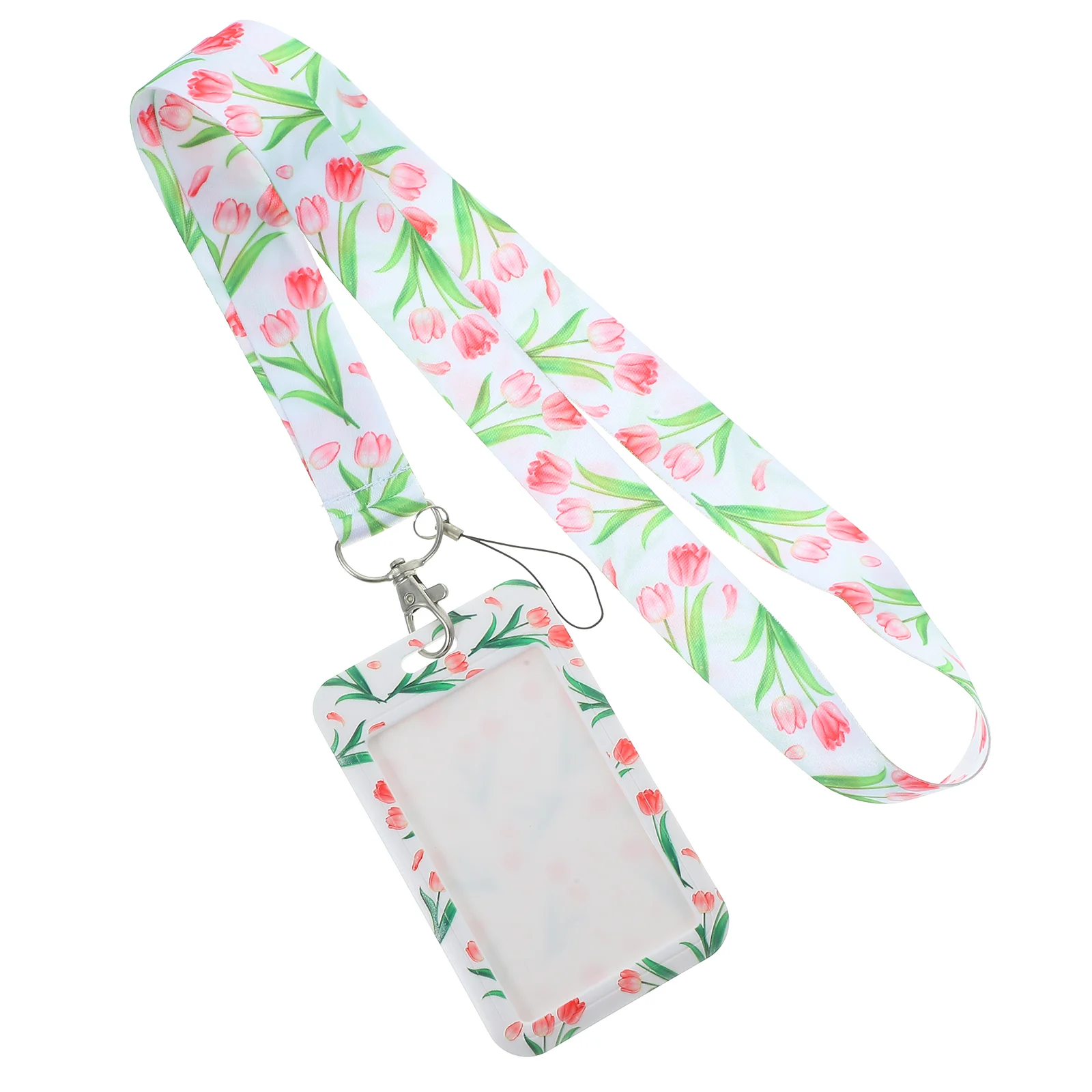 ID Card Holder Card Sleeve Bus Card Holder Work Card Protector Hanging Card Case lanyard card holder card holder with lanyard