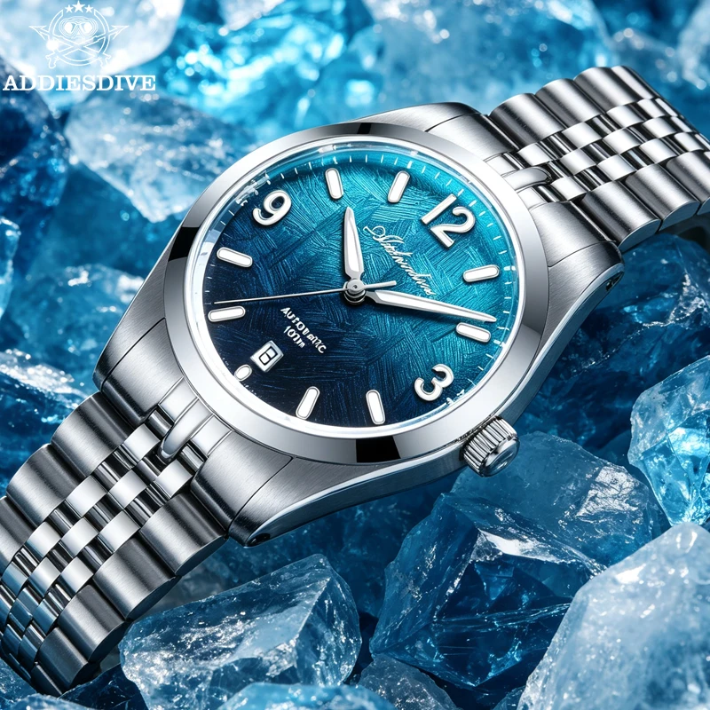 

ADDIESDIVE Watch Men 2026 New Luxury Sapphire Top Brand Automatic Watch 39mm Mechanical 8215 Waterproof 100m Dive BGW9 Luminous
