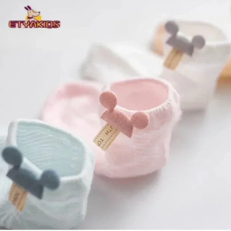 1 Pair Baby Socks Breathable Mesh Short Tube Stocks for 0-2 Years Newborn Girl Boy Cartoon Round Ear Decora Clothing Accessories