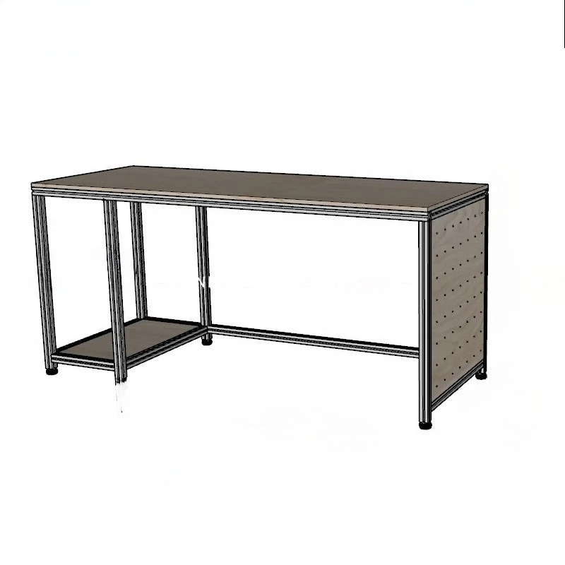 

Ocean plate rectangular table desk computer table dining table with storage cabinet