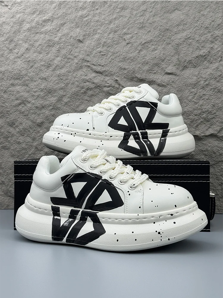 

Men's fiti Sneakers Thi Bot Heightening Casual oes Sports oes Personali Faion All-Match Summer Season