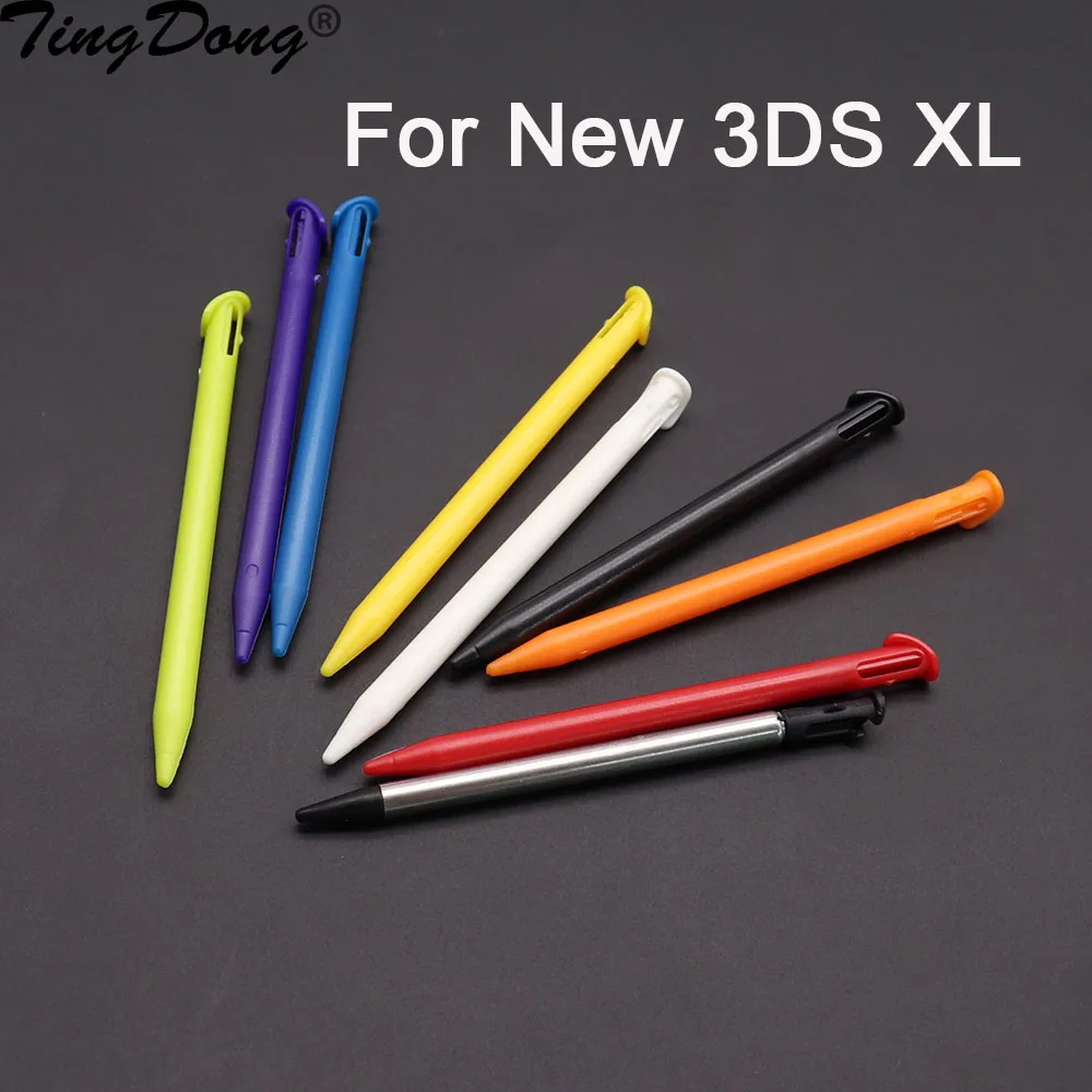 Caneta Stylus Retrátil de Metal (2 Peças) para Novo 3DS XL / LL - Substituição de Caneta Stylus de Plástico para Console 3DSXL 3DSLL