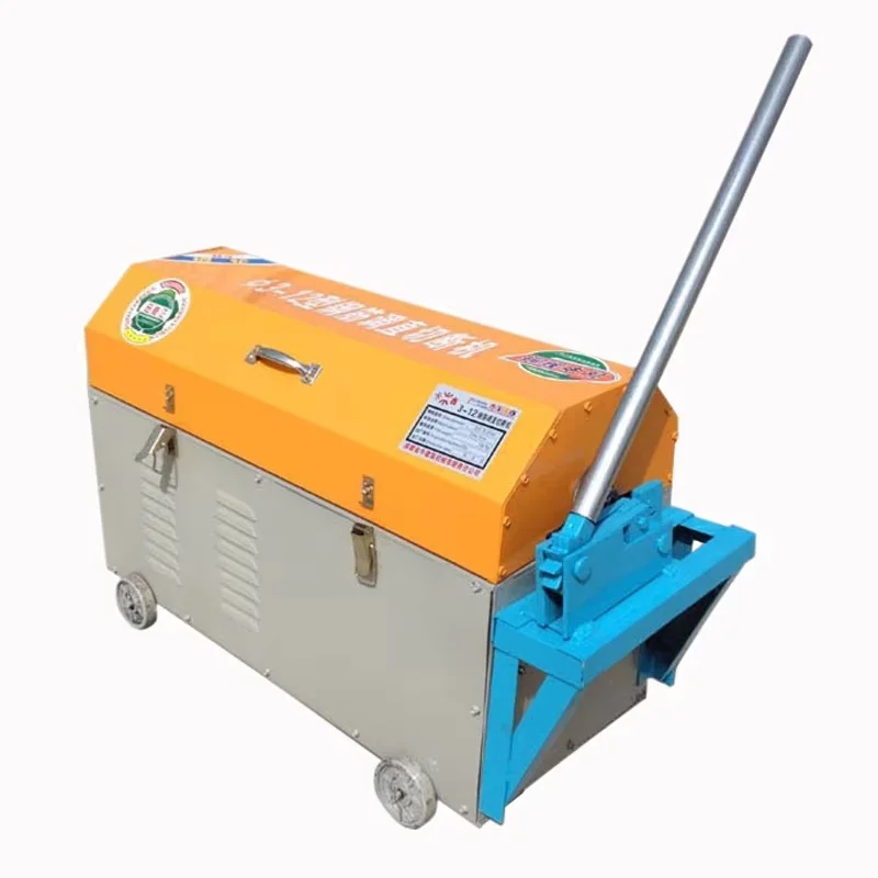 

GT3-12 Multi-function small steel straightening shearing machine manual eight-wheel copper pipe motor straightening machine
