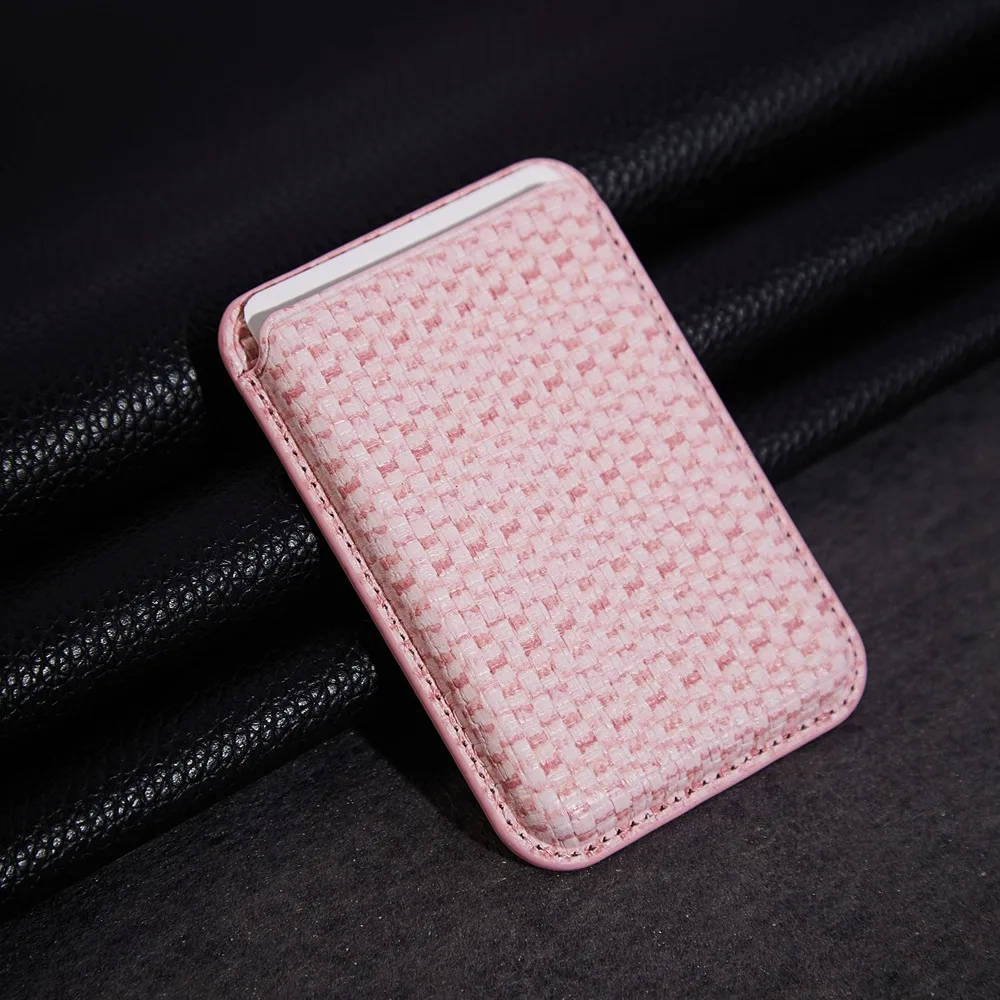 Texture Leather Magnetic Wallet Card Holder For iPhone 12 13 14 15 16 Pro Max Magsafe Cover