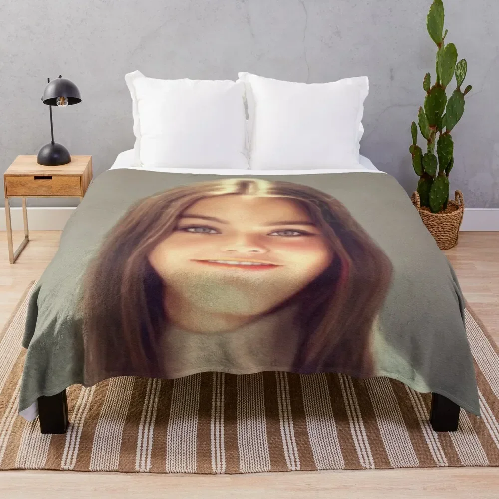 

Susan Dey, Actress Throw Blanket Cozy Napping Blanket Gift for Mom Dad