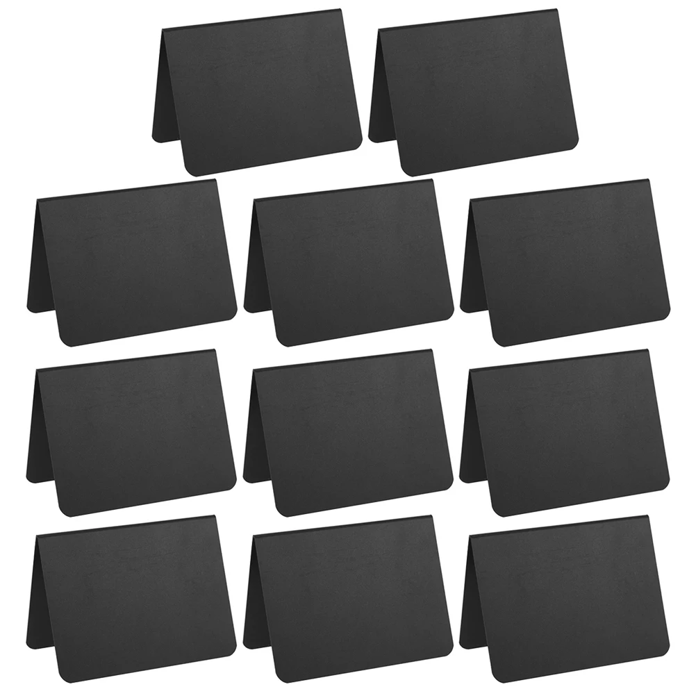 

12pcs Mini Chalkboards 100x76mm Double Sided Reusable Blackboard Labels for Table Numbers Prices Menus Display