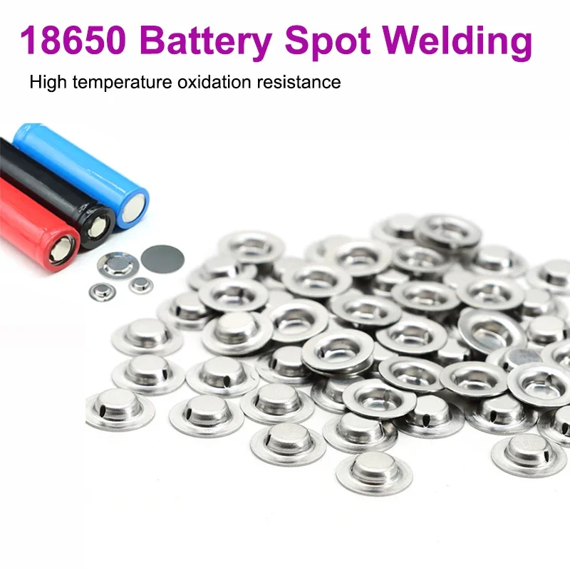 

18650 Battery Spot Welding Cap Alternative Electrode Tip Cap Positive Spot Welding Accessories Battery Negative Flat Head Gasket