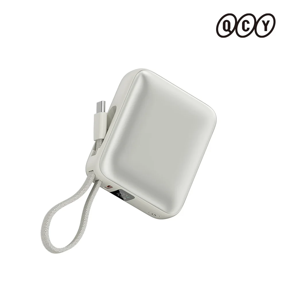 QCY 35W 기내반입 C타입 초고속 충전 대용량 갤럭시 보조배터리 10000mAh 화이트 썸네일 3