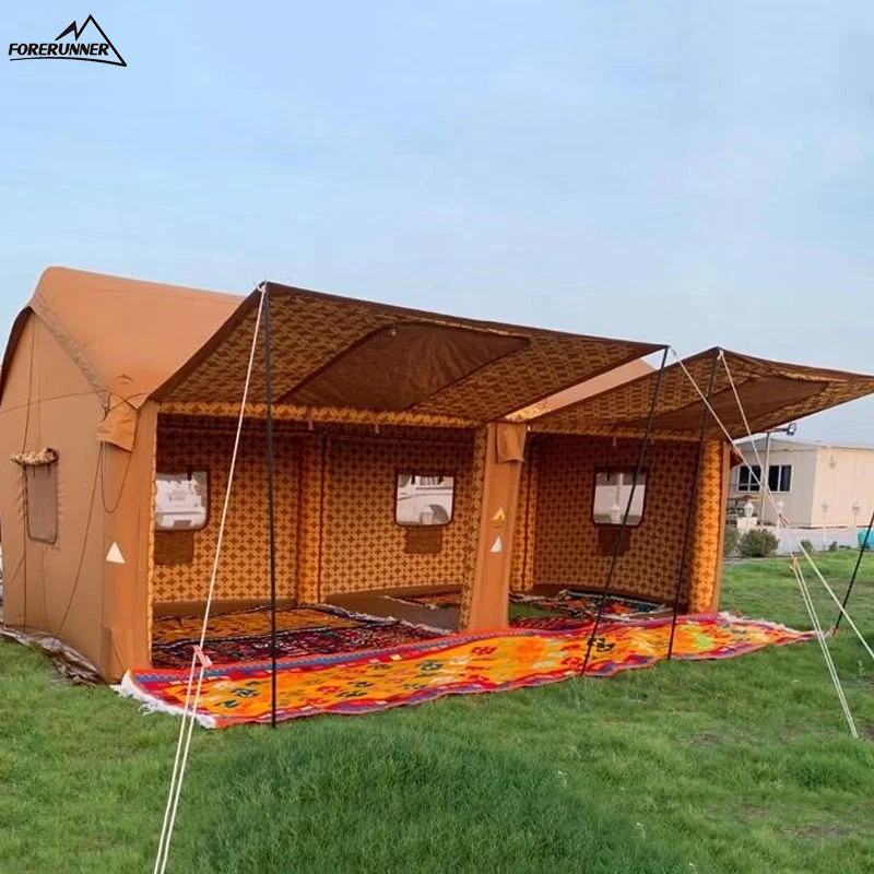 

Custom Size New Model Inflatable Camping Air Tent Middle Eastern Style Waterproof Portable Oxford Fabric for Outdoor Use