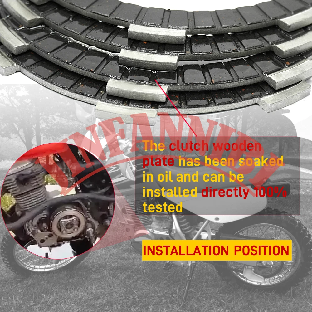 Heavy Duty Clutch Friction Plates Gasket Kit For Honda CRF80F CRF100F 2004-2010 2011 2012 2013