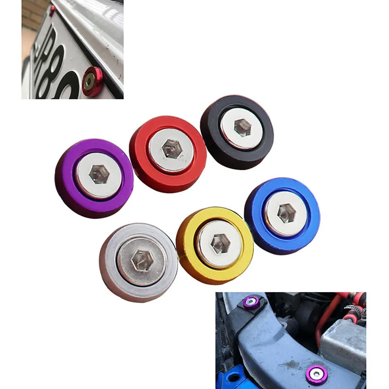 10pcs aluminum alloy countersunk washer M6 colourful Anodized Countersunk Head Bolt Washers Gasket