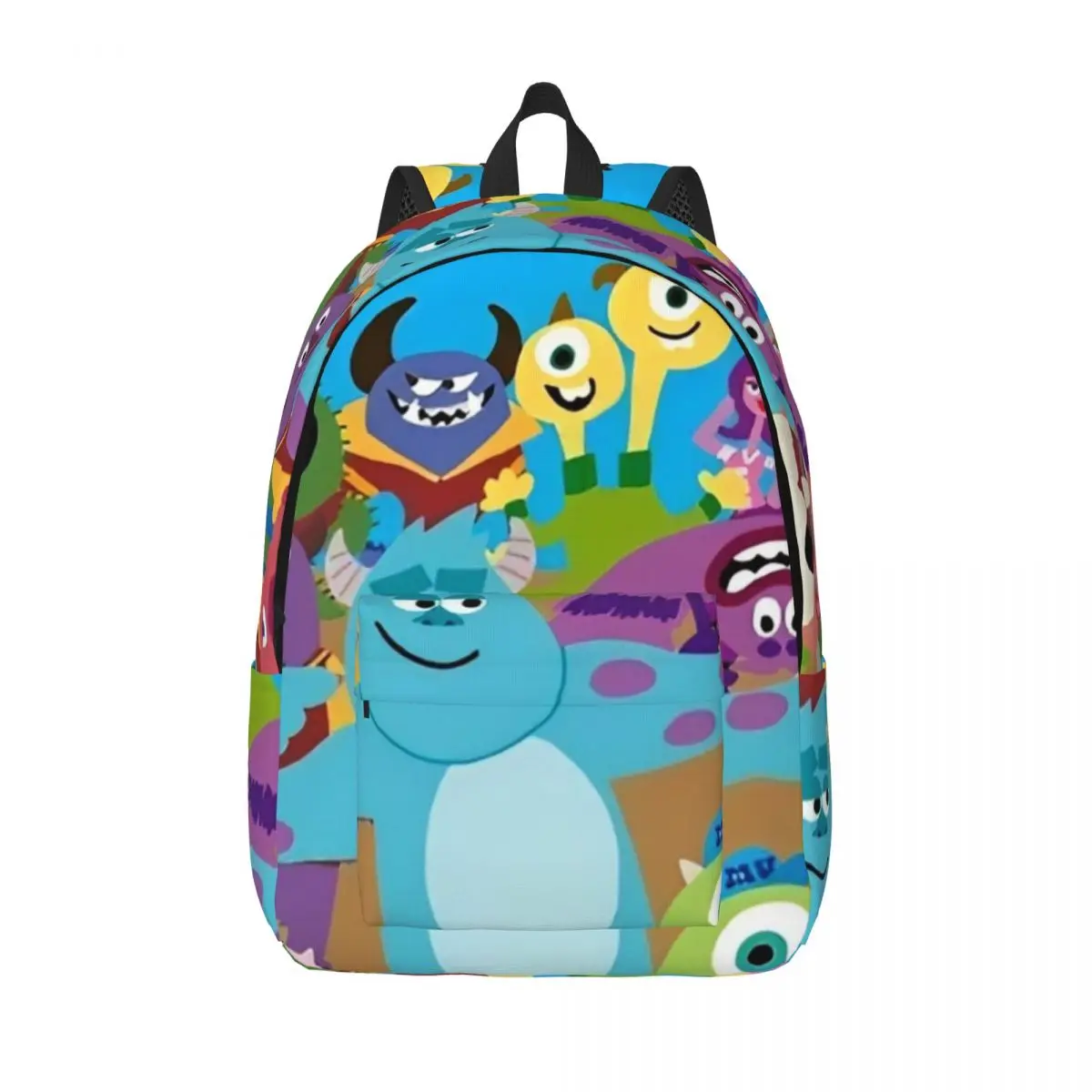 

James P. Sullivan Monsters Inc Backpack Unisex Polyester College Backpacks Breathable Casual High School Bags Rucksack