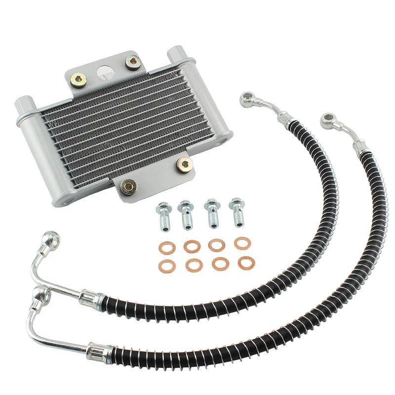 Engine Oil Cooler Radiator Kit Motorcycle For110 125 140cc Dirt Bike Honda Yamaha Kawasaki SUZUKI Moped Scooter Enduro Motocross