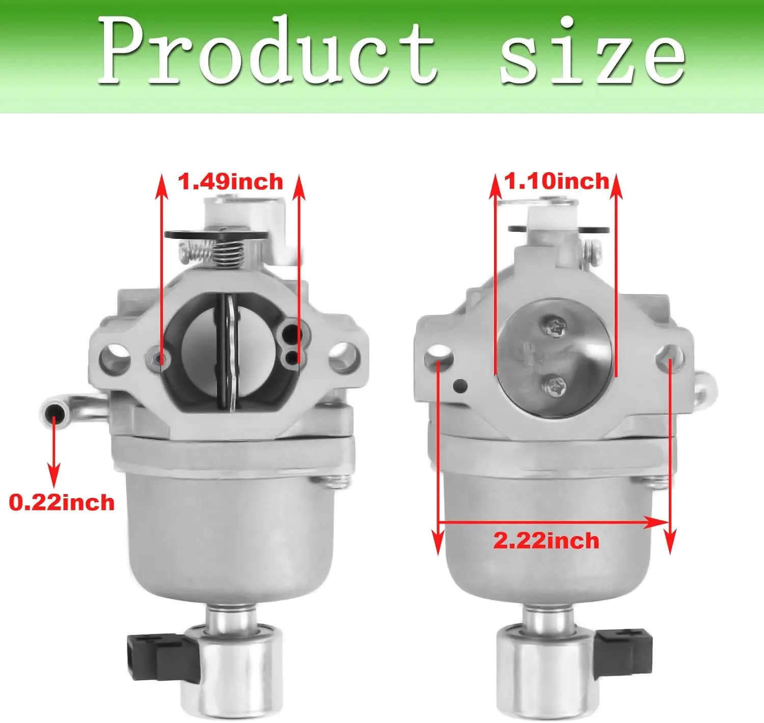22-853-02-S Carburetor Compatible with for Kohler 17 18 19.5 HP KS540-3011 Series Engine  KH-22-853-02-S Lawn Mower Part Carb