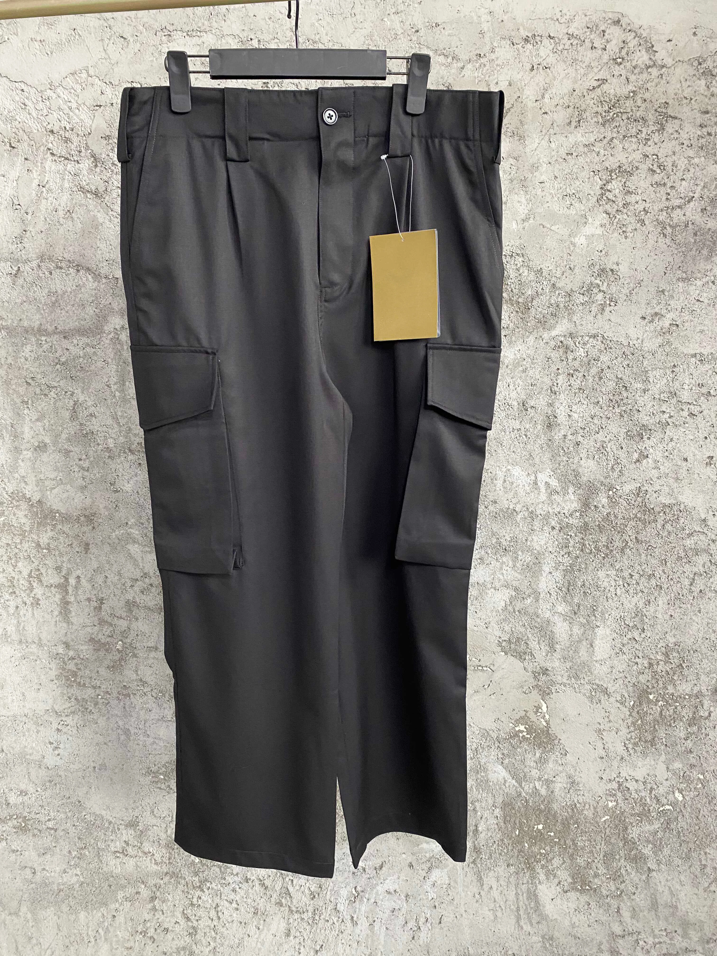

TOP-YAMAMOTO workwear large pocket floor-length pants with a Japanese niche design sense