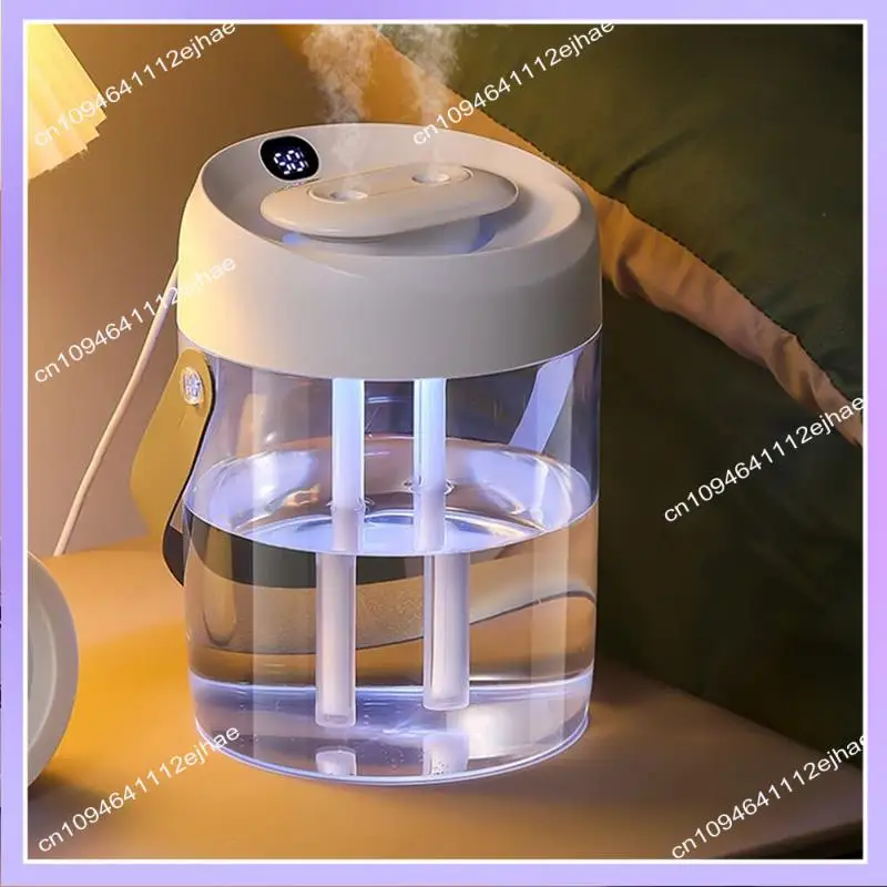 N83R 1 Uds 2L humidificador de doble boquilla escritorio de oficina atomizador de aire portátil USB recargable pantalla Digital nebulización de humidificación