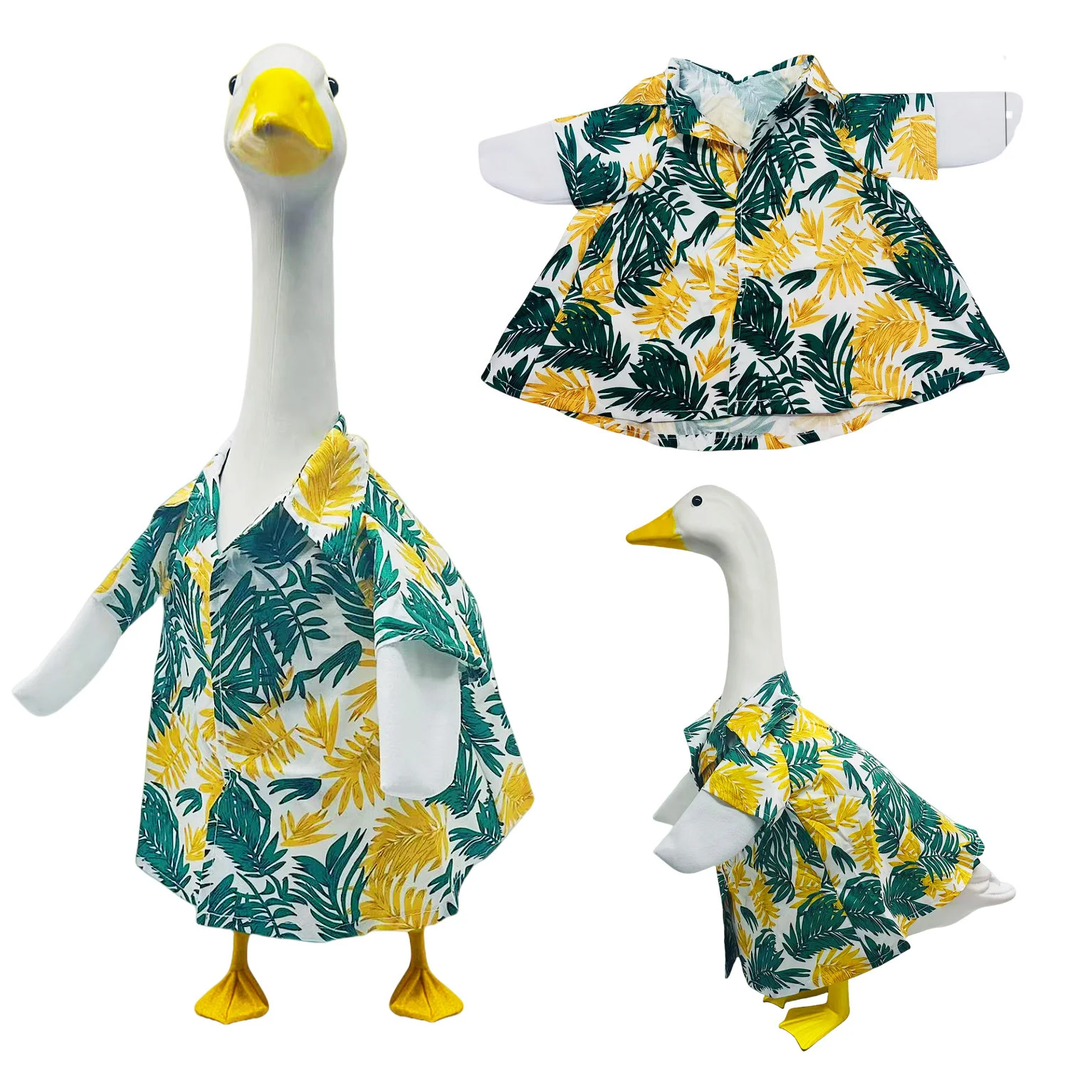 

For Premium Summer Hawaiian Garden Goose Suit, 14/23 Inch Decorative Goose Suit