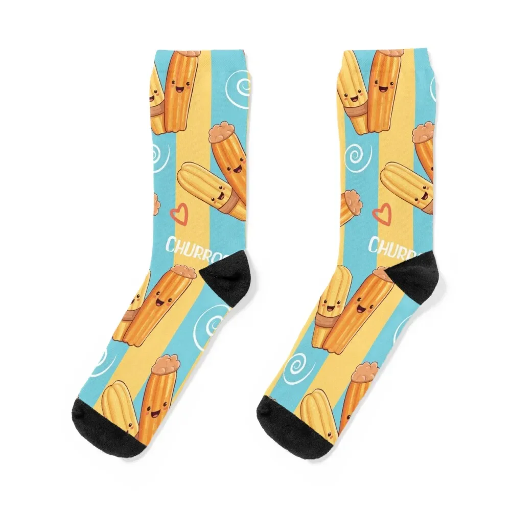 

Cute and funny kawaii churros Socks Stockings cool crazy Socks Men's Women's