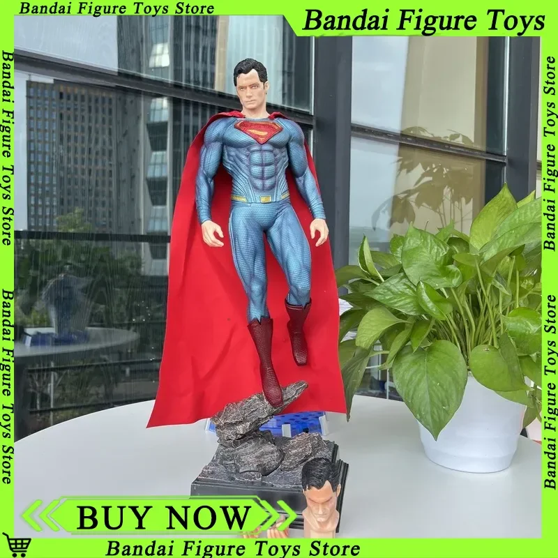 

50 см Супермен аниме фигурка Супермен Dawn Of Justice экшн-фигурка ПВХ 2 головки 2 руки статуя орнамент детские игрушки подарок