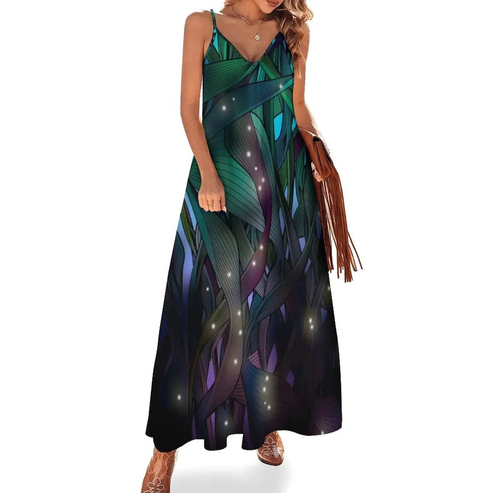 

Nocturne (with Fireflies) Sleeveless Dress dresses for women 2024 luxury designer party summer dress daily Dress