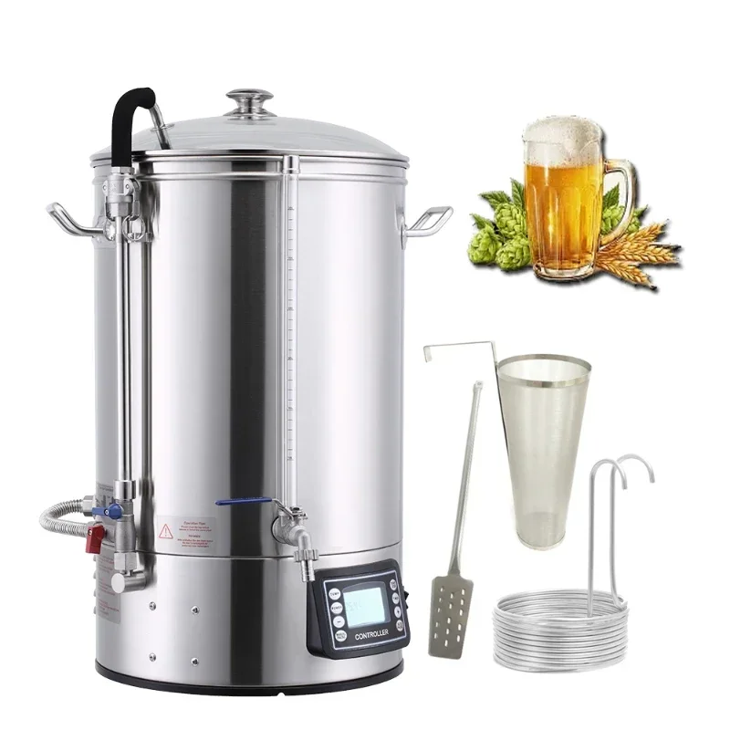 

All in one 40L micro brewery with Anti-burn function and Sight glass on tap Beer home brewing equipment BM40