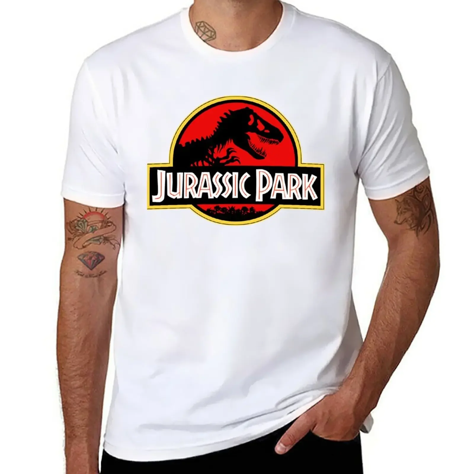 New Jurrasic Park Classic T-Shirt anime clothes blanks workout shirts for men