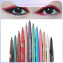 12pcs/set Colour Shine Eyeliner 12 Colours Waterproof Long Lasting Eyeliner Liquid Eyeshadow Pencil Makeup Set Makeup Supplies