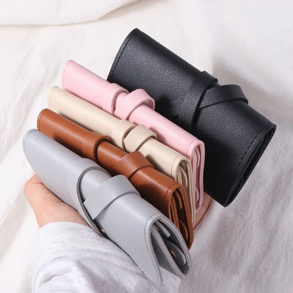 

Foldable Jewelry Organizer Roll Portable Lightweight Jewelry Case Bag Rings Display Travel Storage Packing Pouches for Necklaces