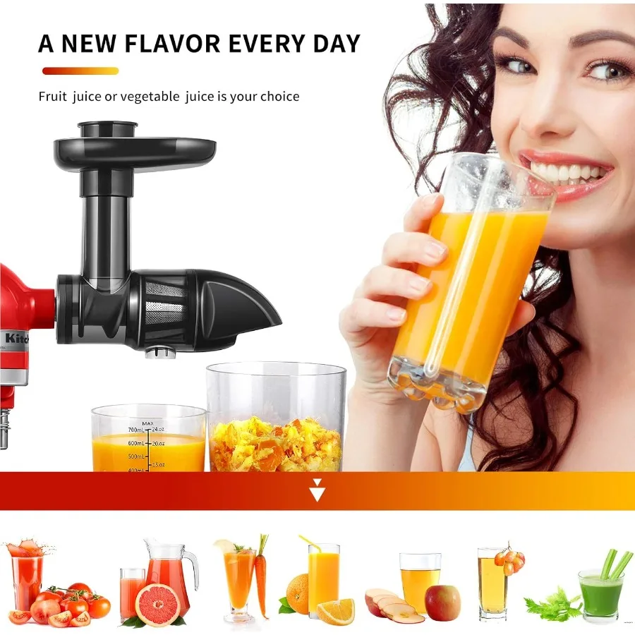 Juicer Attachment for All KitchenAid Stand Mixers Slow Juicer Attachment for Kitchen Aid Mixer Easy to Clean Juice Attachments