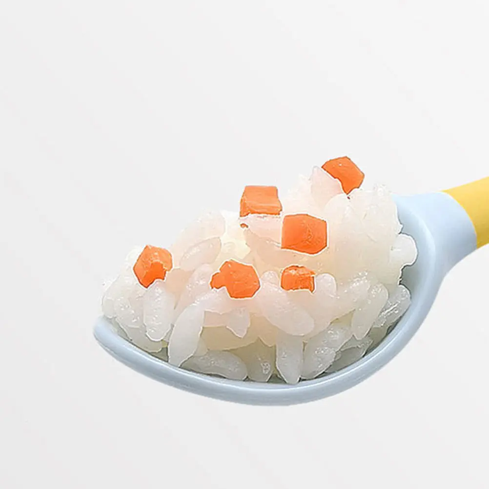 

2 комплекта детской посуды, набор из полипропилена, материал Tpe, безопасный, прочный, мягкий, гибкий, гладкий на ощупь, компактный размер, обучение еде, детская ложка, вилка