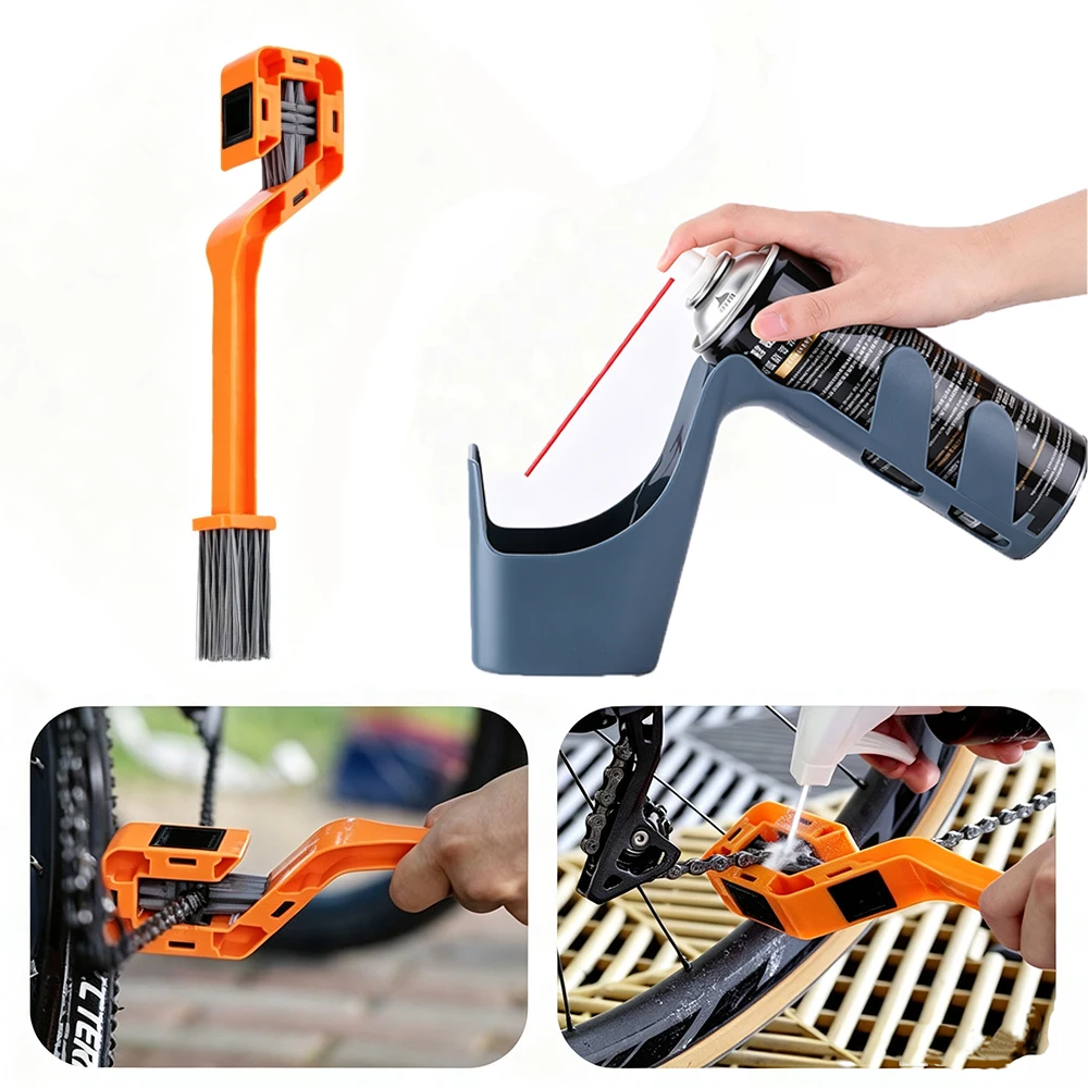 Bicycle Chain Cleaner Brush Kit MTB Bike Chain Washer Machine with Brush Scrubber Tool Motorcycle/Bike Chain Cleane Accessories