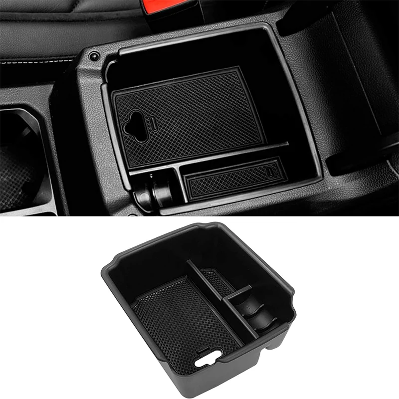 

Car Armrest Storage Box Organizer Tray For Volkswagen VW Tiguan 2018-2022 2023 And VW Taos 2022 2023 Accessories