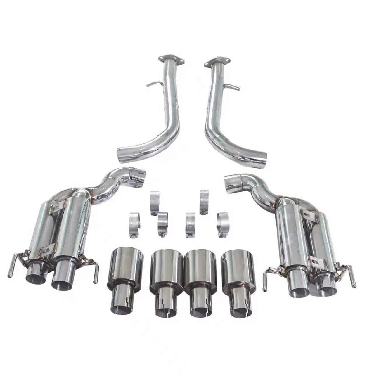 GFC exhaust/for 19 models of Lexus RCF GSF 5.0L catback stainless steel with resonator performance exhaust quad