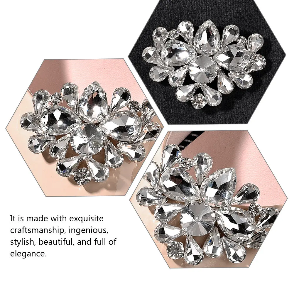 

2 шт. клипсы для свадебных туфель с кристаллами, украшения для обуви, аксессуары для свадебных туфель, ювелирные клипсы-застежки для вечеринок и танцев