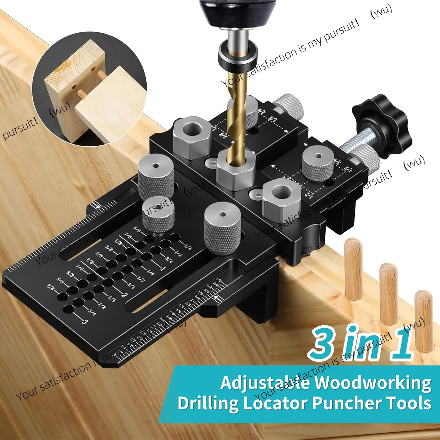 Pin Clamp Kit with Quick Limiter and Clamp, Adjustable Pin Punch