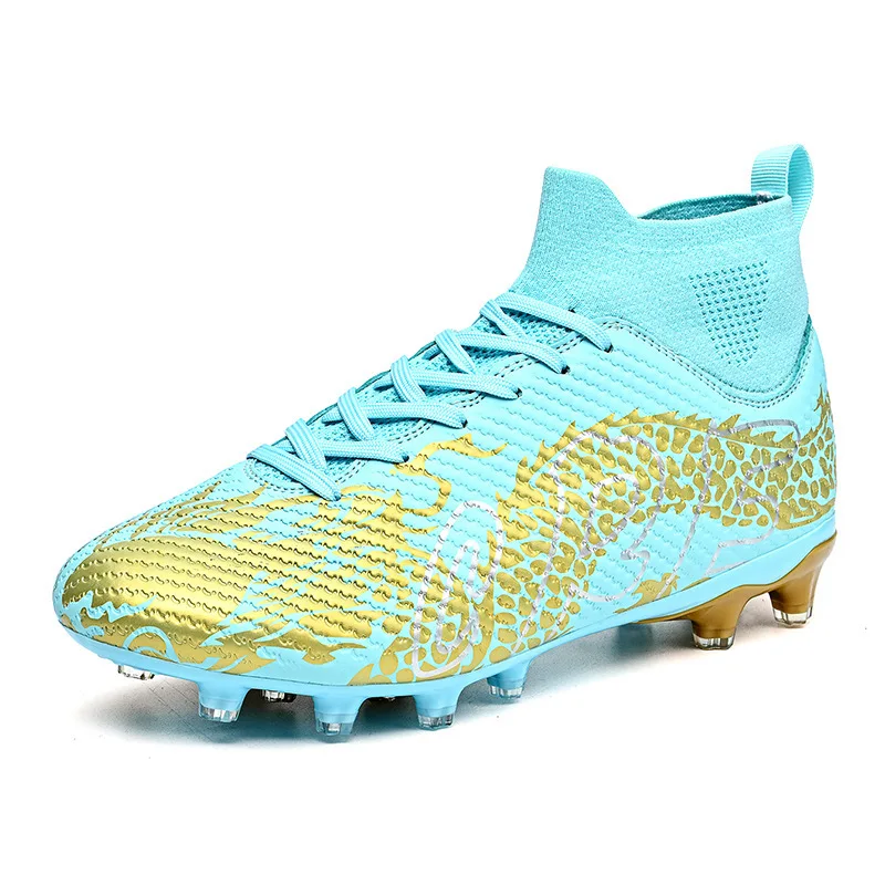 Loong Chuteiras Antiderrapantes Sapatos De Futebol Para Homens, Tênis De Treinamento De Grama, Calçado Esportivo Alto, Botas De Futebol Ao Ar Livre, TF, FG