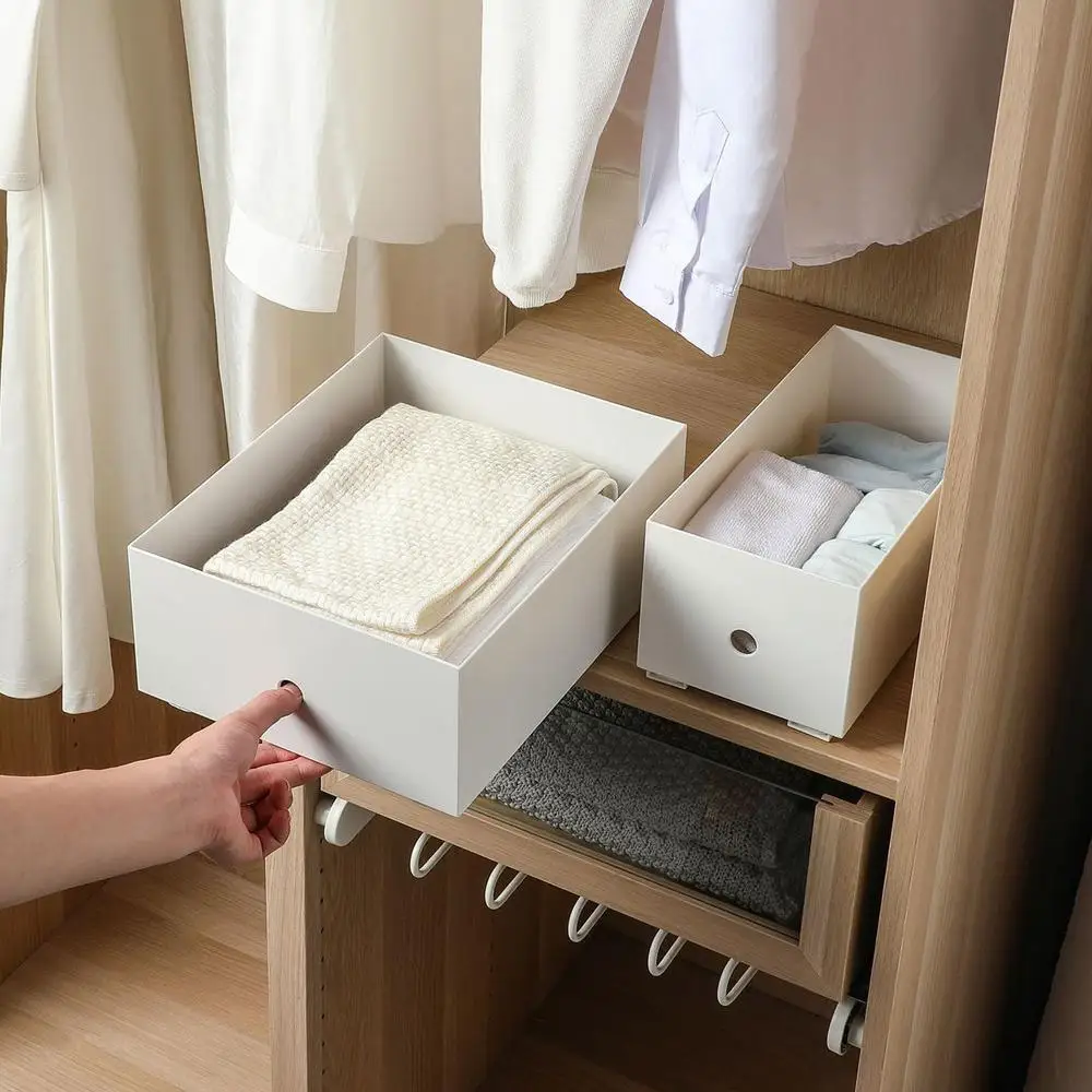 Retractable Closet Slides Pullout Track Convenient Drawer Basket Pull Rail Durable Pullout Organizers Kitchen Tools White Slides